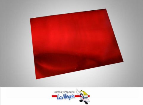 [CME0352X72] CARTULINA DOBLE FAZ METALIZADA 50X70 CM ROJA UND 230GR MARCA S/M
