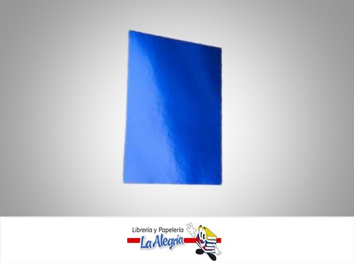 [CMP21X29010] CARTULINA METALIZADA 21X29.5 CM AZUL UND MARCA S/M