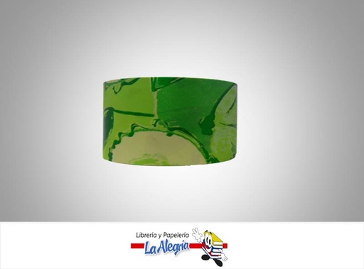 [CN5001073] CINTA DECORATIVA 50MM VERDE MANZ/FLOR XM MARCA BOLIS   