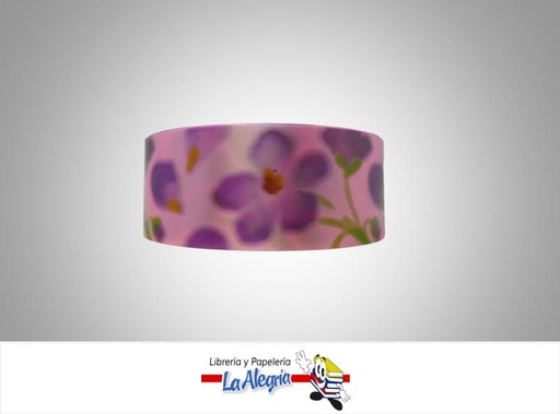 [CN500150038] CINTA DECORATIVA 50MM MORADO/FLORXMT MARCA BOLIS   