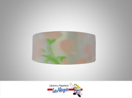 [CN500150061] CINTA DECORATIVA 5OMM ROSADO/FLOR XM MARCA BOLIS   