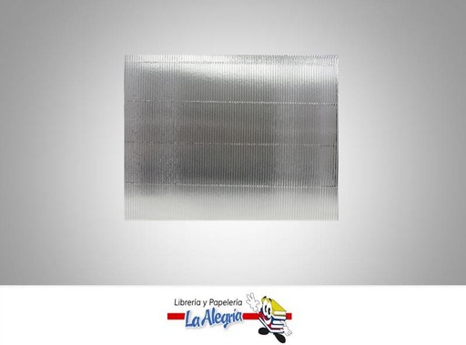 [CORRU4050] CARTON CORRU/METALIZADO 23X25CM PLAT UND MARCA S/M   