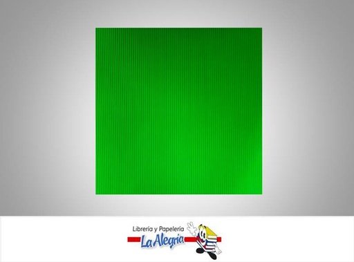 [CORRUG006] CARTON CORRUGADO 50X70 CM VERDE UND MARCA S/M   