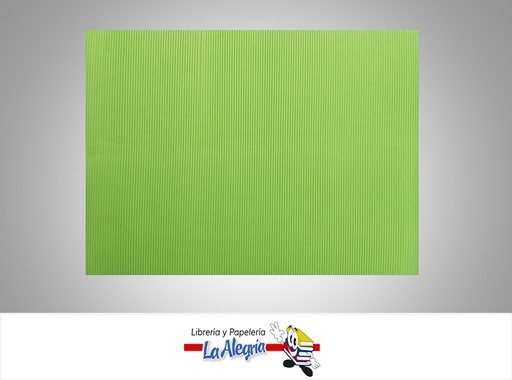 [CORRUG022] CARTON CORRUGADO 50X70 CM VERDE MANZANA UND MARCA S/M
