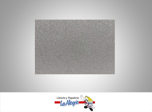 [CORRUGE019] CARTON CORRUGADO CARTA ESCARCHADO PLATA UND MARCA BAMBARY