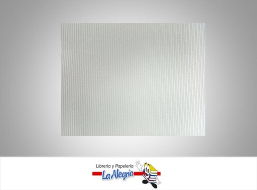 [CORRUGES001] CARTON CORRUGADO ESCARCHADO 50X70 CM BLANCO MARCA S/M