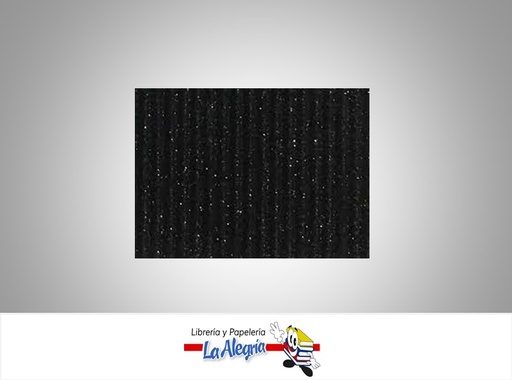 [CORRUGES046] CARTON CORRUGADO ESCARCHADO 50X70 NEGRO MARCA S/M