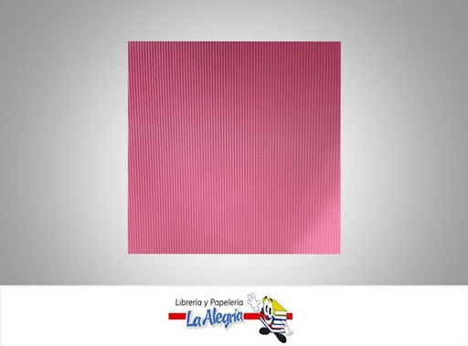 [CORRUGES061] CARTON CORRUGADO ESCARCHADO 50X70 ROSADO MARCA S/M