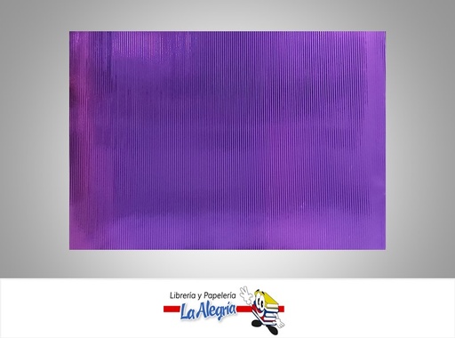 [CORRUM03] CARTON CORRUGADO METALICO 50X70 CM MORADO UND MARCA S/M