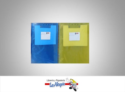 [CP1028] CARPETA PLASTICA C/BANDA ELASTICA OFICIO MARCA ITECA   