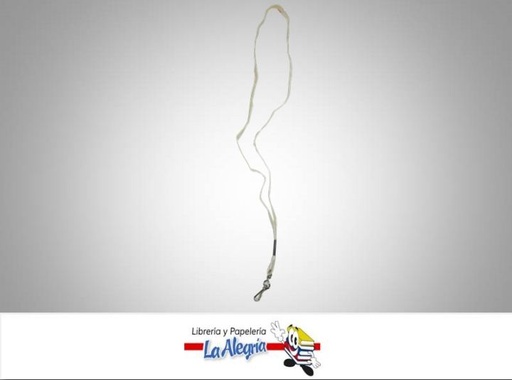 [CPCF010] CINTA PORTA CARNET FINA BLANCO UND MARCA S/M   