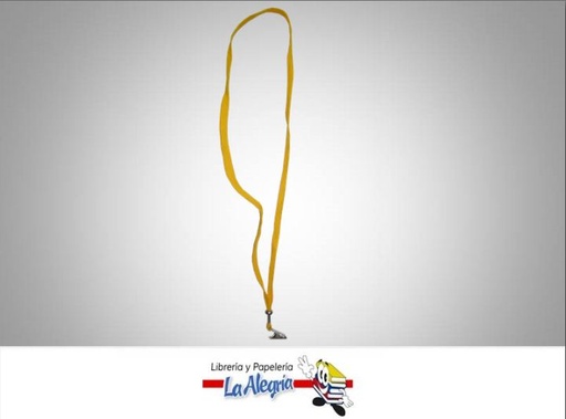 [CPCF037] CINTA PORTA CARNET FINA AMARILLO UND MARCA S/M   