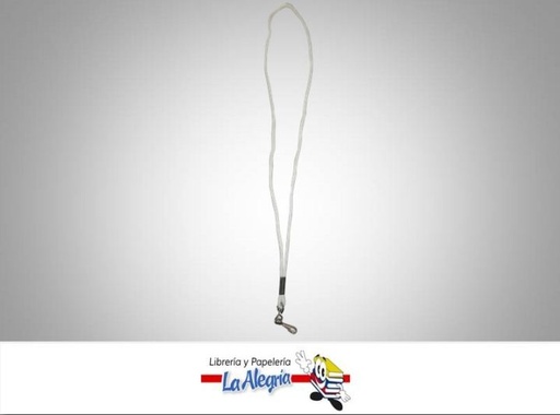 [CPCT010] CINTA PORTA CARNET CORDON BLANCO UND MARCA S/M   