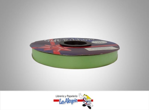 [CR1592067] CINTA DE REGALO 15MM VERDE AGUA MARCA GIFT RIBBON   