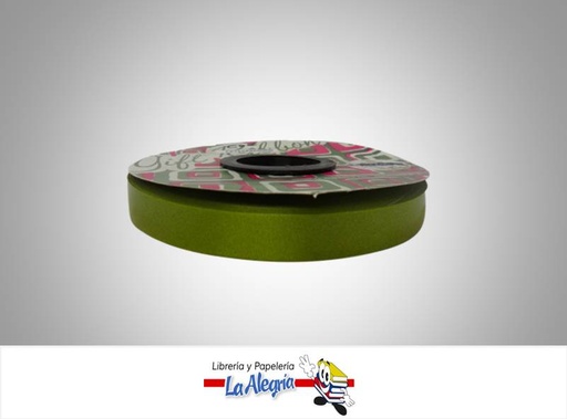 [CR1592077] CINTA DE REGALO 15MMVERDE OLIVA XMETRO MARCA GIFT RIBBON   