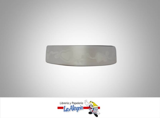 [CR20MM016] CINTA DE REGALO 20MM BLANCO/ESTAMPADO XM MARCA BOLIS   