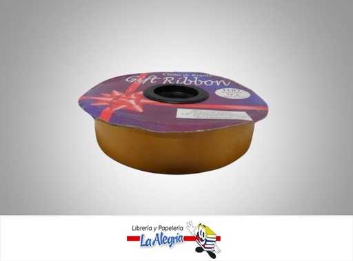 [CR3092022] CINTA DE REGALO 30MM DORADO XMETRO MARCA GIFT RIBBON   