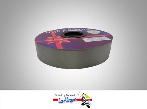 [CR3092050] CINTA DE REGALO 30MM PLATEADO XMETRO MARCA GIFT RIBBON   