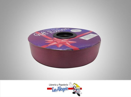 [CR3092080] CINTA DE REGALO 30MM VINOTINTO XMETRO MARCA GIFT RIBBON   