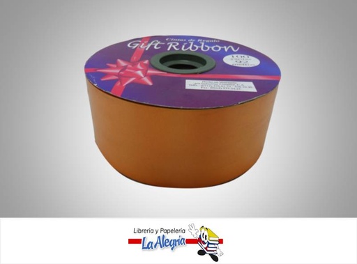 [CR6092042] CINTA DE REGALO 60MM NARANJA X METRO MARCA GIFT RIBBON