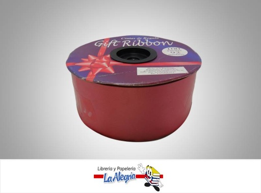 [CR6092051] CINTA DE REGALO 60MM ROJO XMETRO MARCA GIFT RIBBON   