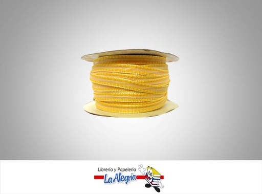 [CRB06MM003] CINTA ORGANZA 06MM AMARILLO ARA XMETRO MARCA S/M   