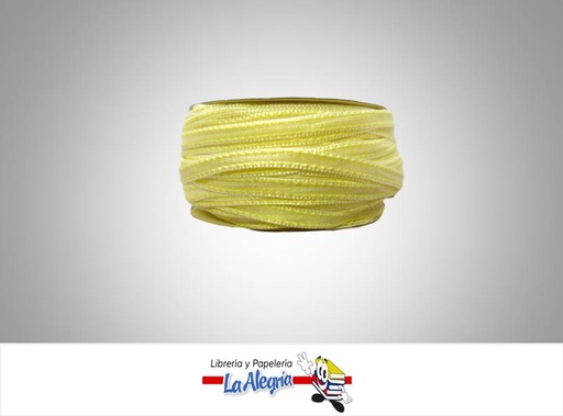 [CRB06MM004] CINTA ORGANZA 06MM AMARILLO CLARO XMETRO MARCA S/M   