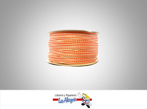 [CRB06MM042] CINTA ORGANZA 06MM NARANJA XMETRO MARCA S/M   