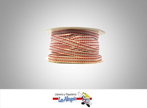 [CRB06MM052] CINTA ORGANZA 06MM ROJO CEREZA XMETRO MARCA S/M   