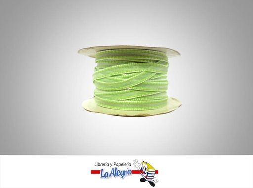 [CRB06MM073] CINTA ORGANZA 06MM VERDE MANZANA XMETRO MARCA S/M   