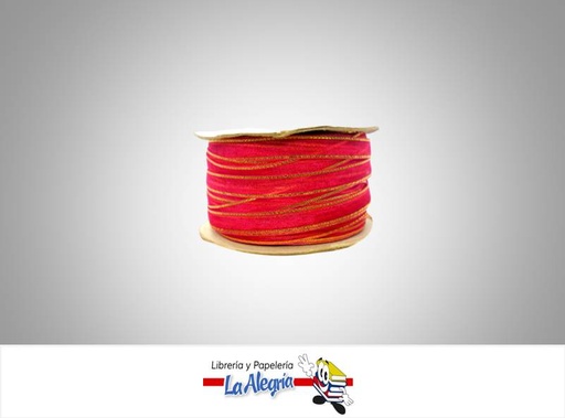 [CRB07MM025] CINTA ORGANZA B/D 07MM FUCSIA XMETRO MARCA S/M   