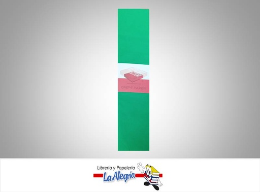 [CREPE101] PAPEL CREP/ 50X200CM VERDE EXUBERANTE UN MARCA S/M   