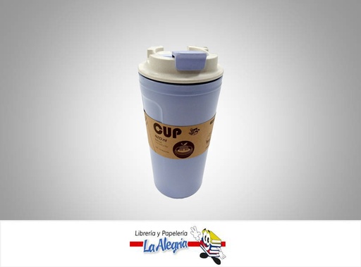 [CUP420] TERMO FIBRA BAMBU 420ML LILA UND  MARCA S/M
