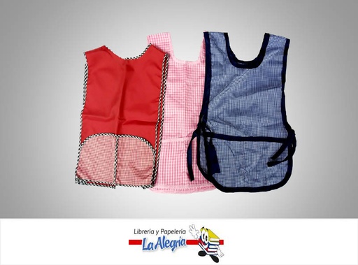[DELANTAL01] DELANTAL ESCOLAR TELA UND MARCA S/M   