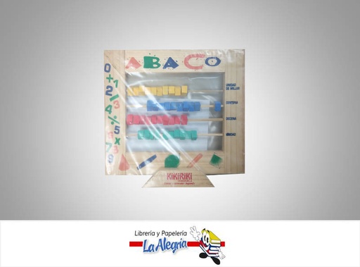 [DK130] JUEDO DIDACTICO MADERA ABACO 29X27 CM DK MARCA DESARROLLOS KIKIRIKI   