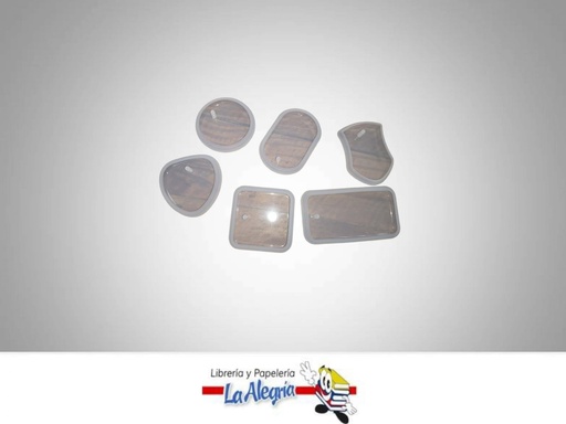 [DZ0003] MOLDE DE SILICON PARA RESINA LLAVERO SET 6PZA MARCA DAZAGUI