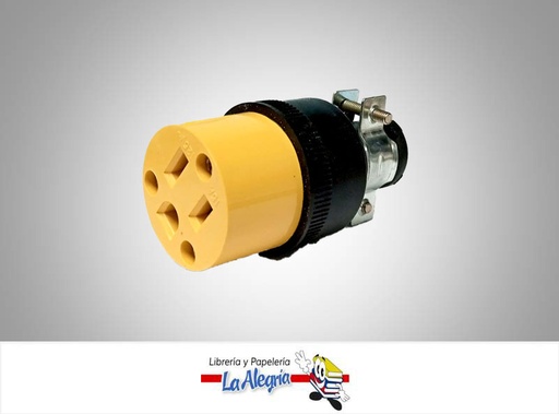 [ENCHUFE1] ENCHUFE HEMBRA 3 POLOS 15A/125V UND MARCA S/M   