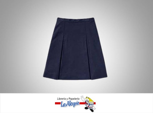 [FALD4014] FALDA ESCOLAR TALLA 4 AZUL MARINO UND MARCA AGUAMIEL