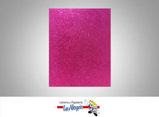 [FEC005] FOAMI ESCARCHADO CARTA FUCSIA UND MARCA S/M   