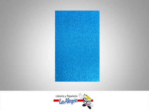 [FEC007] FOAMI ESCARCHADO CARTA AZUL CELESTE UND    