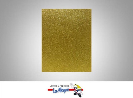 [FEC018] FOAMI ESCARCHADO CARTA DORADO UND MARCA S/M   