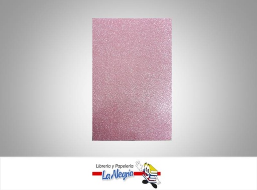 [FEC060] FOAMI ESCARCHADO CARTA ROSA PASTEL UND MARCA S/M   