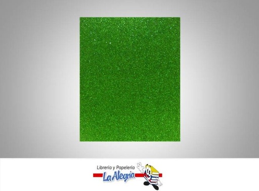 [FEC071] FOAMI ESCARCHADO CARTA VERDE GRAMA UND MARCA S/M   