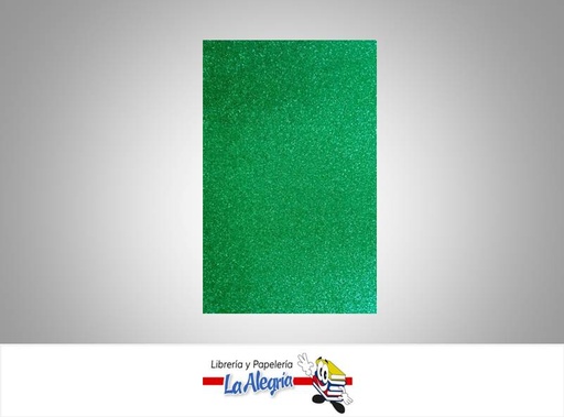 [FEC075] FOAMI ESCARCHADO CARTA VERDE NAVIDAD UND MARCA S/M   