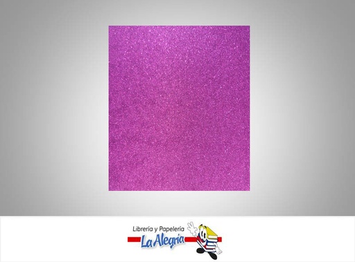 [FEDC005] FOAMI ESCARCHADO DOBLE CARTA FUCSIA MARCA S/M   