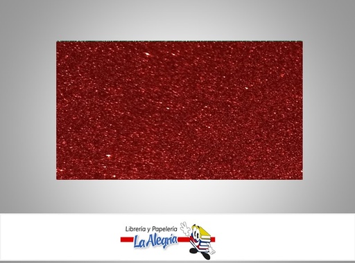 [FEDC013] FOAMI ESCARCHADO DOBLE CARTA ROJO    