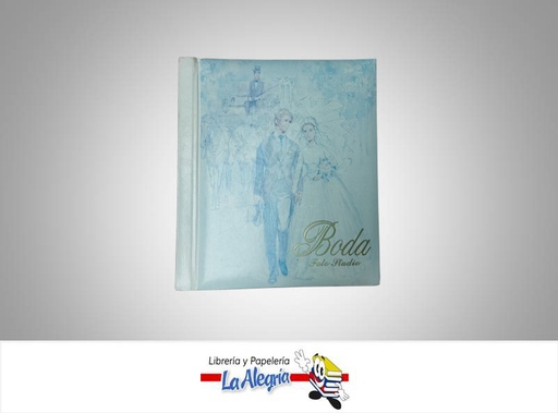[FS0020] ALBUM FOTO 27,5X30CM BODA AZUL UND       