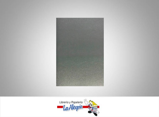 [MF003] FOAMI METALIZADO CARTA PLATEADO UND MARCA S/M