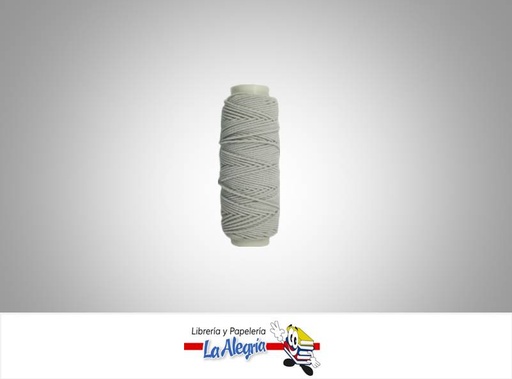 [HILO29016] HILO ELASTICO 0,5MM BLANCO UND MARCA S/M   