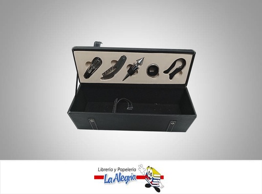 [J1448] CAJA PORTA BOTELLA DE VINO UND    